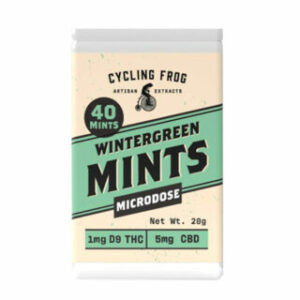 Full Spectrum CBD + Delta 9 THC Microdose Mints – Wintergreen – Cycling Frog