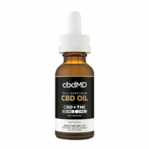 Full Spectrum CBD + THC Oil Tincture – Natural – cbdMD