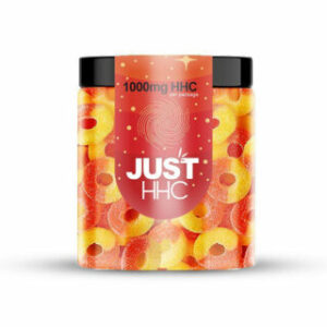 JustDelta – HHC Gummies – Peach Rings – 250mg-1000mg