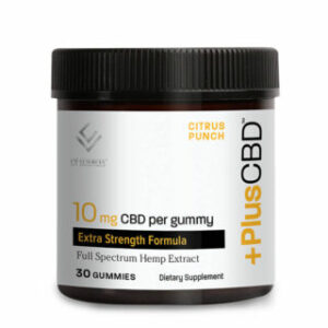PlusCBD Oil – CBD Edible – Full Spectrum Citrus Punch Gummies – 10mg