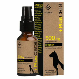 PlusCBD Oil – Pet Tincture – Chicken Soothing Hemp Extract – 500mg