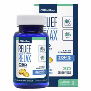 Relief + Relax Broad Spectrum CBD Capsules –  CBDistillery