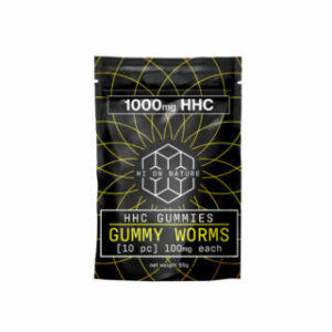 THC Gummies – HHC Gummies – Gummy Worms – 100mg – By Hi On Nature