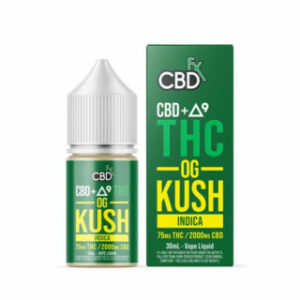 THC Vape Juice + CBD – OG Kush – 30mL – CBDfx