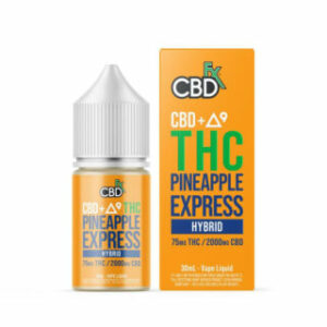 THC Vape Juice + CBD – Pineapple Express – 30mL Hybrid – CBDfx
