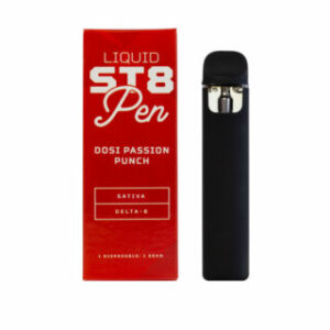 THC Vape Pen – Rechargeable Disposable Delta 8 Vape Pen – Rechargeable Pen – Dosi Passion Punch – 1g – By Liquid ST8