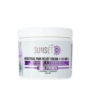 Ultra-Strength Lavender & Chamomile CBD Cream – Sunset CBD