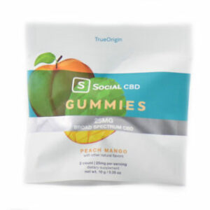 Broad Spectrum CBD Gummies – Peach Mango – Social CBD