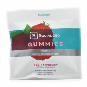 Broad Spectrum CBD Gummies – Red Raspberry – Social CBD