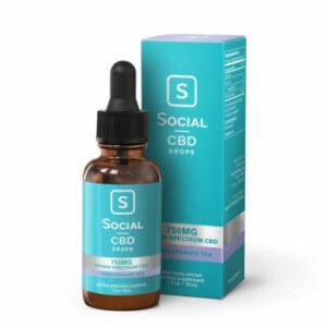 Broad Spectrum CBD Oil Tincture – Pomegranate Tea – Social CBD