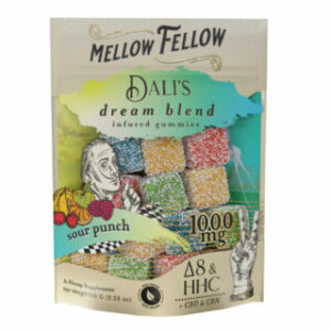 Dali’s Dream Blend HHC + Delta 8 THC Gummies with CBD + CBN + THC-P – Sour Punch – Mellow Fellow