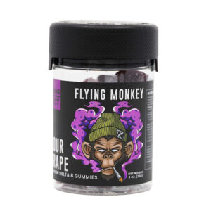 Delta 8 THC Gummies – Sour Grape – Flying Monkey