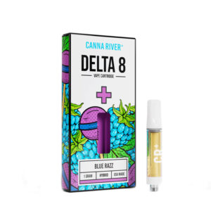 Delta 8 THC Vape Cartridge – Blue Razz – Hybrid 1g – Canna River
