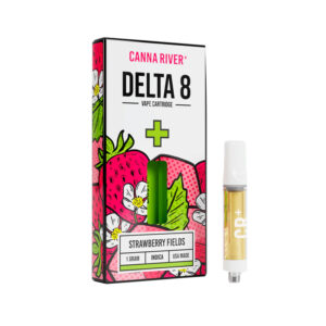 Delta 8 THC Vape Cartridge – Strawberries Fields – Indica 1g – Canna River