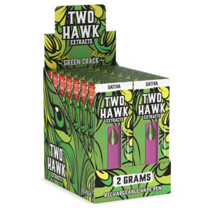 Delta 8 THC Vape Pen – Green Crack – Sativa 2g – Two Hawk Hemp Co.