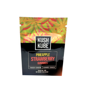 Full Spectrum CBD + Delta 9 THC Gummies – Pineapple Strawberry – Kush Kube