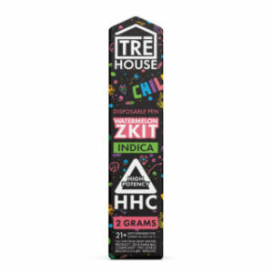 High Potency HHC Vape Pen – Watermelon Zkit – 2g Indica – TRĒ House