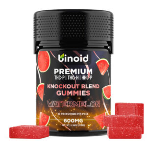 Knockout Blend THC Gummies with THC-P + THC-H + HHC-P – Watermelon – Binoid
