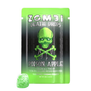 Live Resin Death Drop THC Gummies with Delta 6 + THC-P – Poison Apple – Zombi