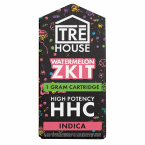 Live Resin HHC Vape Cartridge – Watermelon Zkit – Indica 1g – TRĒ House