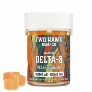 Warrior THC Gummies with Delta 8 + CBG – Mango – Two Hawk Hemp Co.